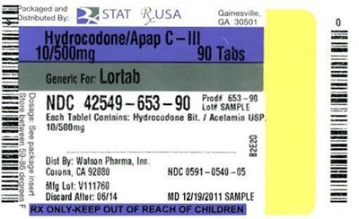Hb-apap Ciii 10_500mg Label Image (Hb Apap Ciii 10 500mg Label  42549)